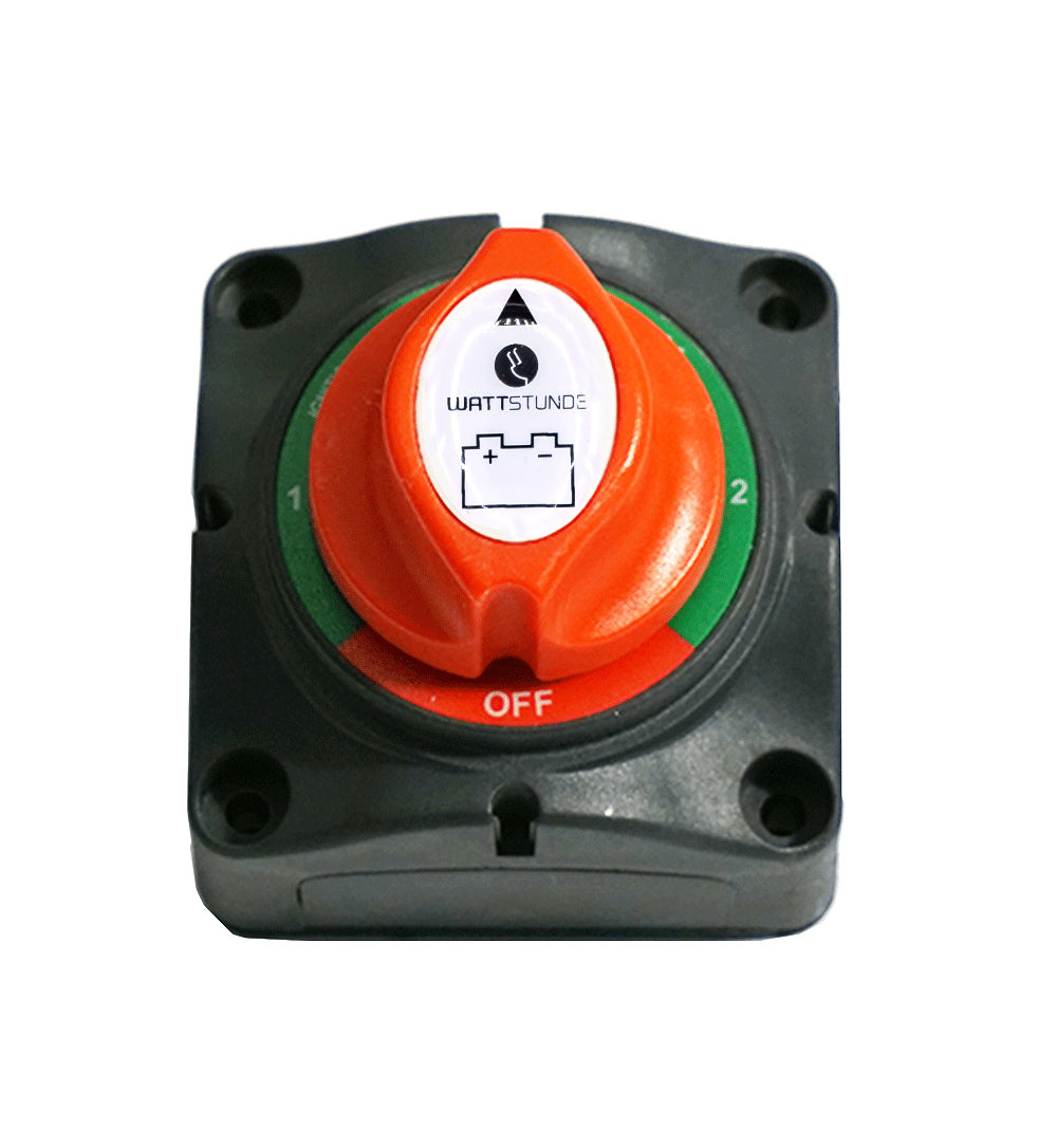 WATTSTUNDE® Battery selector switch 2 batteries with housing