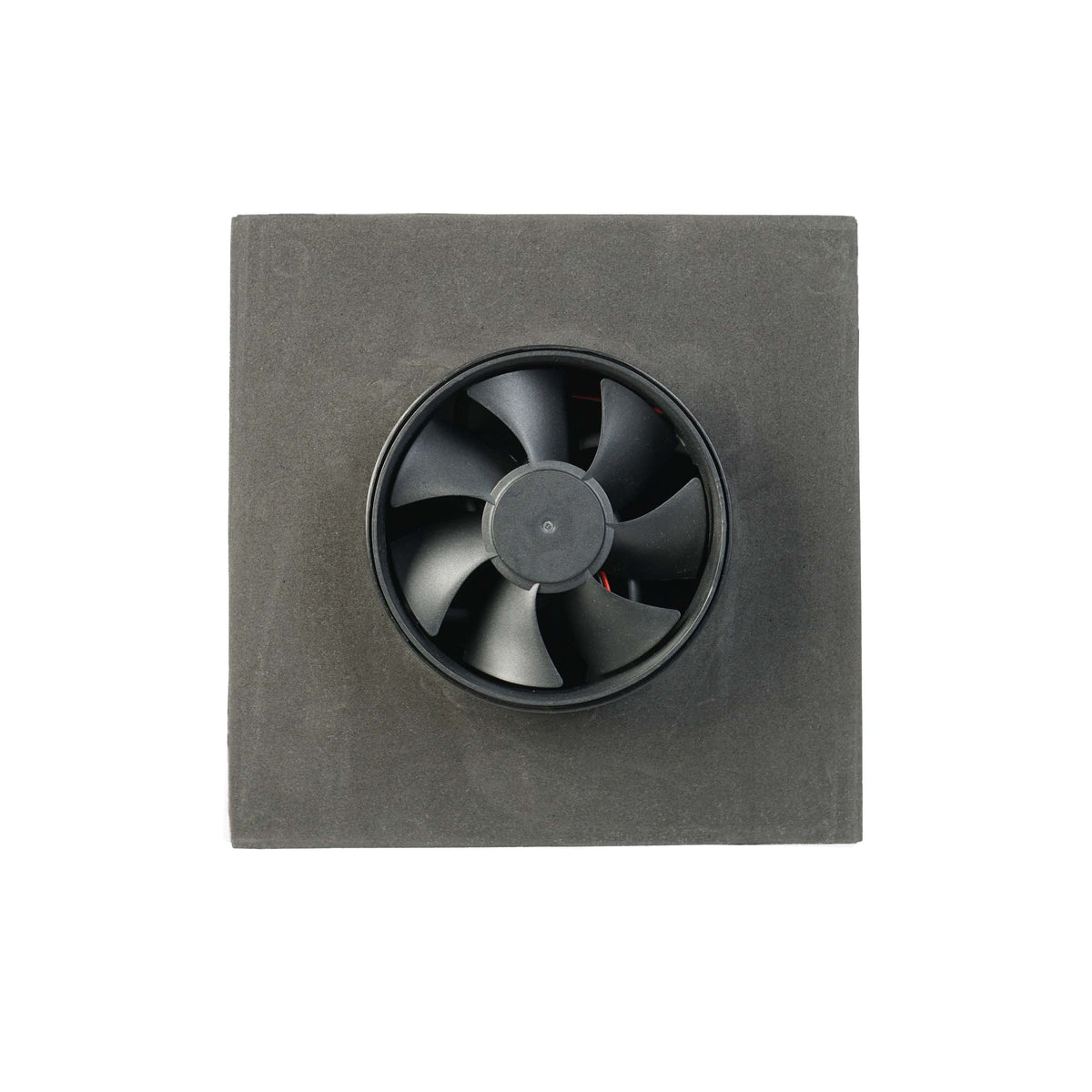 WATTSTUNDE® AERO solar fan, square, black