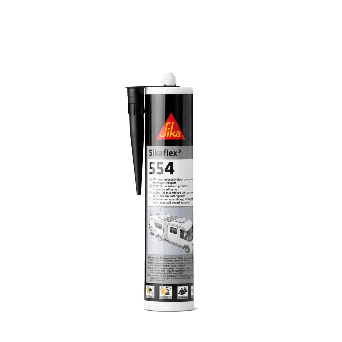 Sikaflex 554 (Sika 252i Nachfolger) 300 ml Konstruktionskleber schwarz