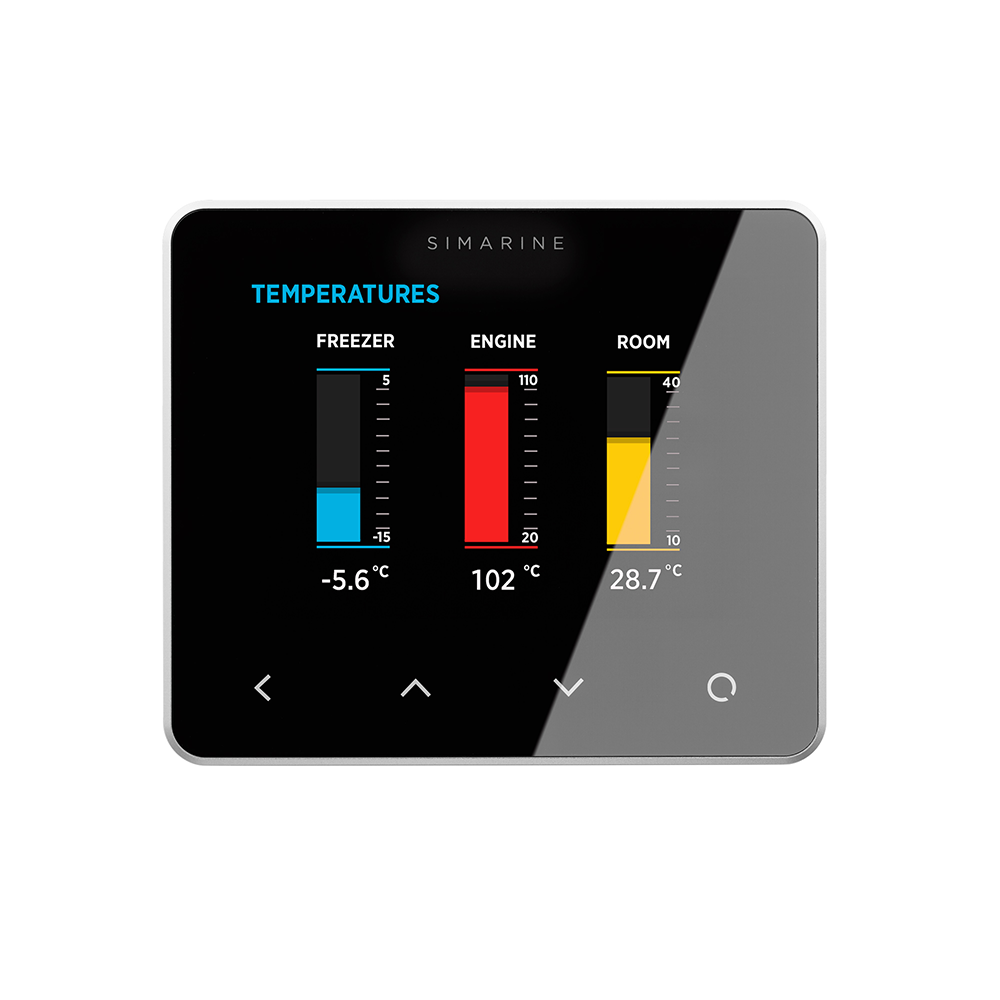 Simarine PICO Batteriemonitor - ohne Rahmen silber
