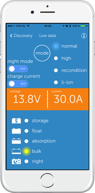 Victron Blue Smart IP67 Batterieladegerät Bluetooth 12/7 1 Ausgang
