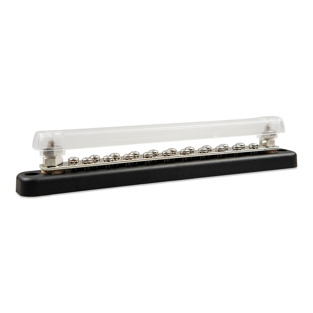 Victron Busbar 150 A / 70 V with 2 high-current connections and 20 low-current connections