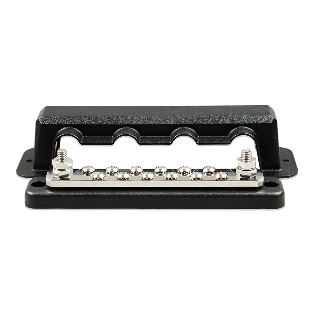 Victron Busbar 250 A / 70 V with 2 high-current connections and 12 low-current connections