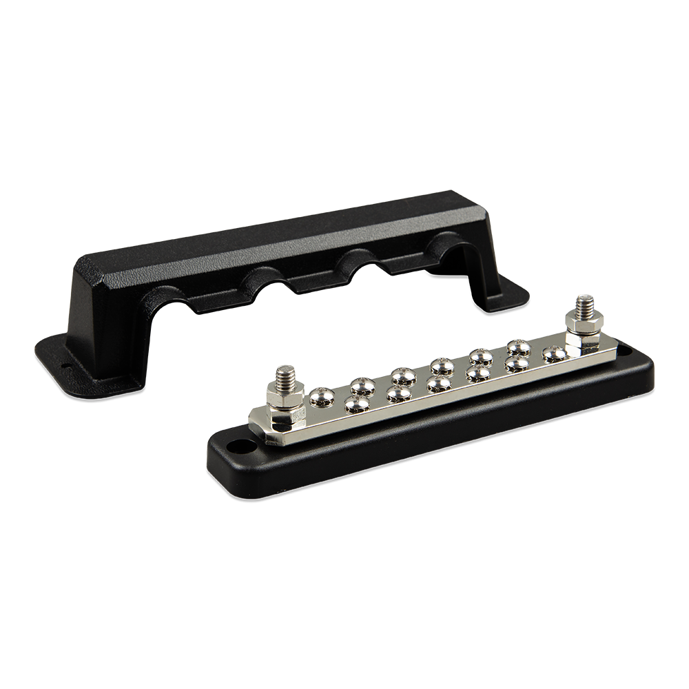 Victron Busbar 250 A / 70 V with 2 high-current connections and 12 low-current connections
