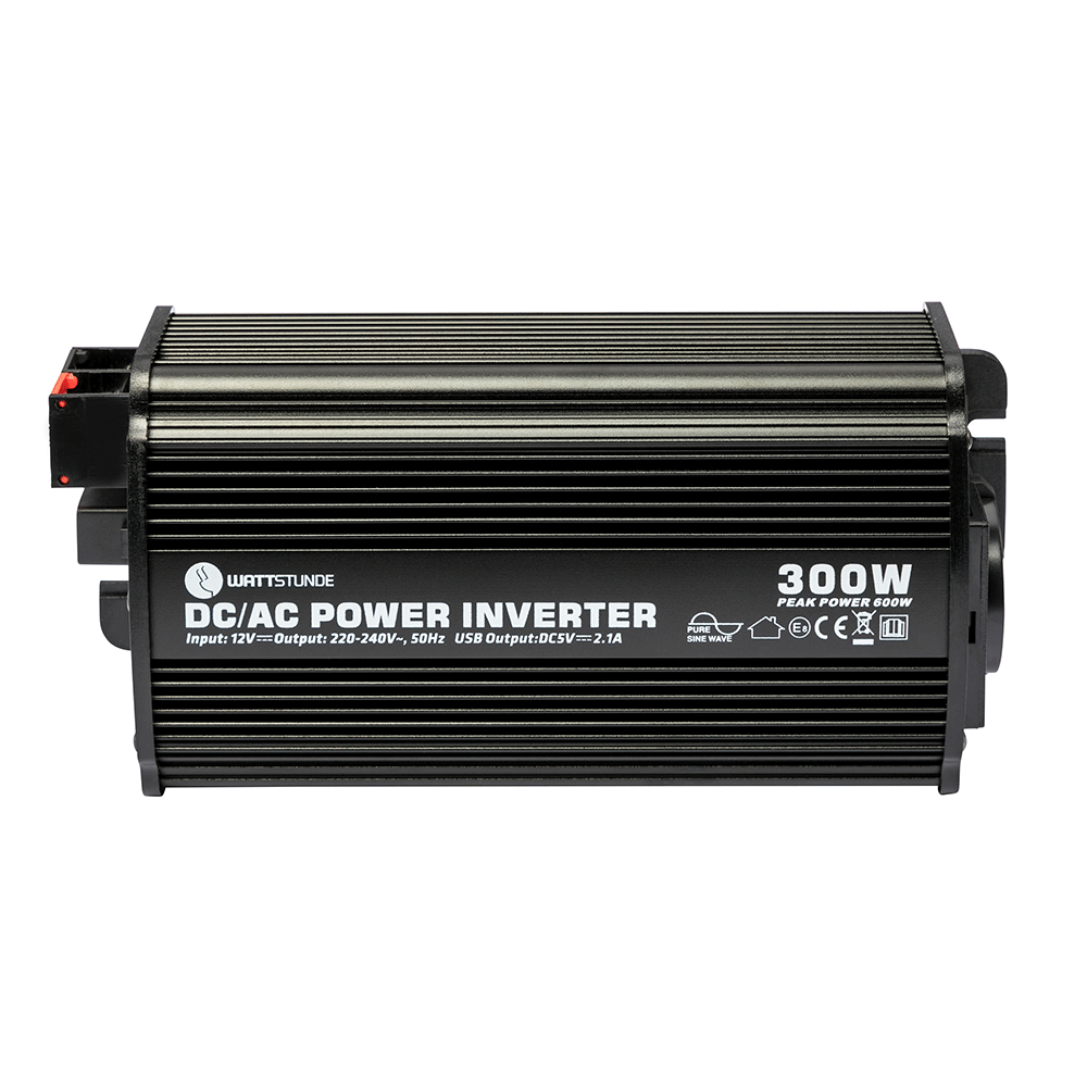 WATTSTUNDE® 300 W / 600 W 12 V Sinus Spannungswandler WS12/300SI