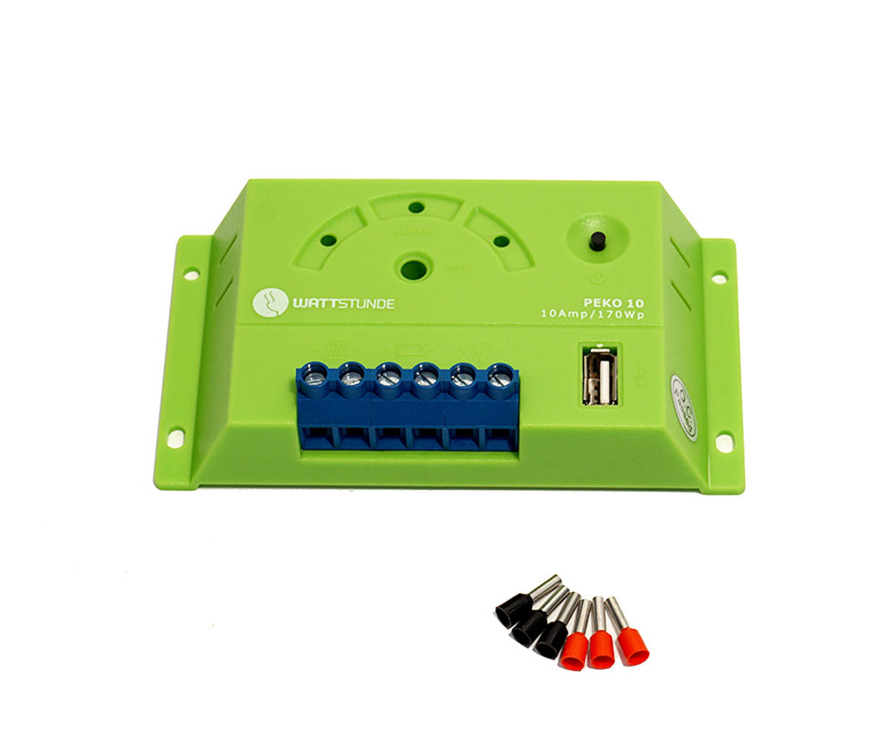 WATTSTUNDE® 10 A Solar Laderegler PEKO10