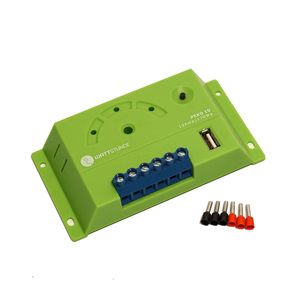 WATTSTUNDE® 10 A Solar Laderegler PEKO10