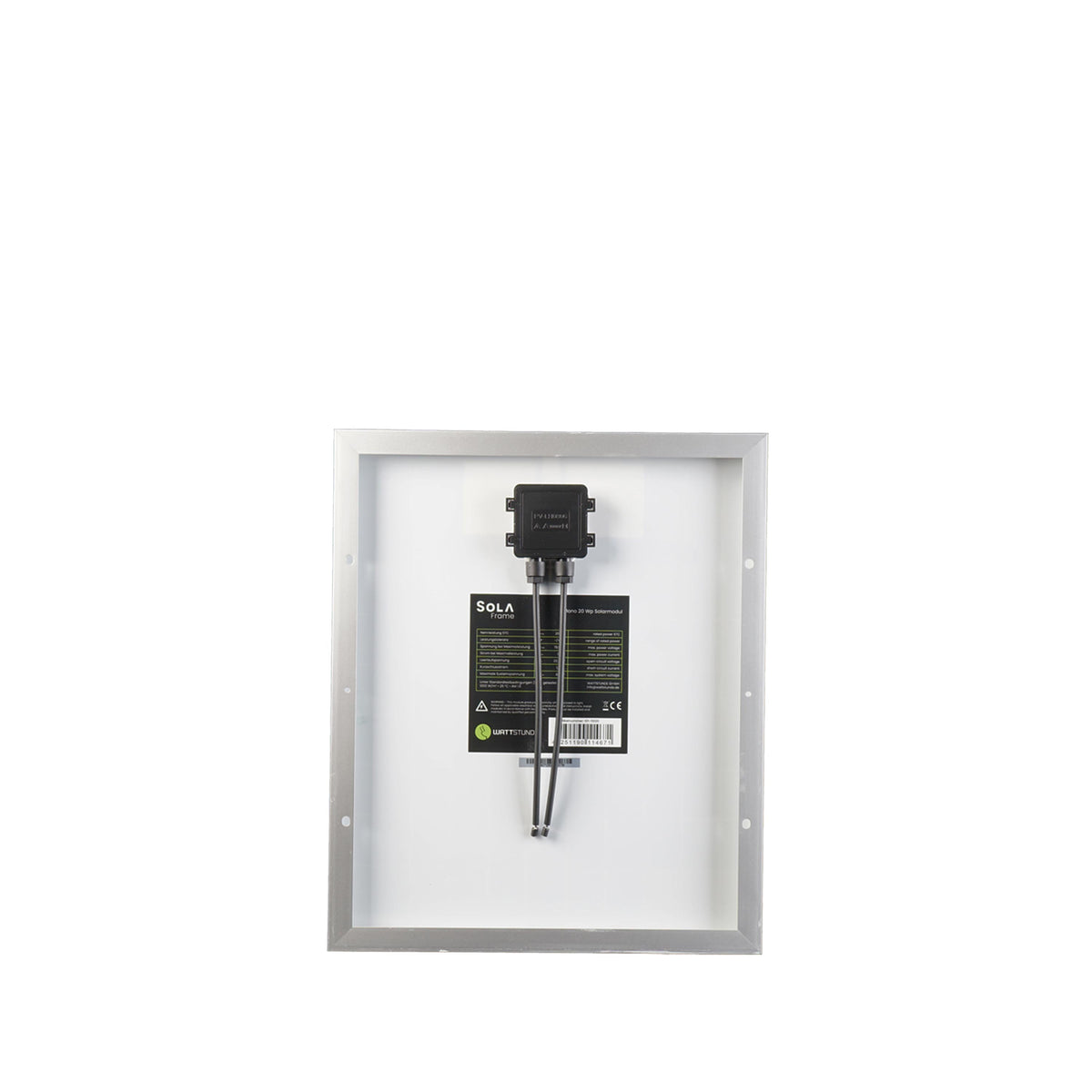 WATTSTUNDE® SOLA Frame Mono 20 Wp