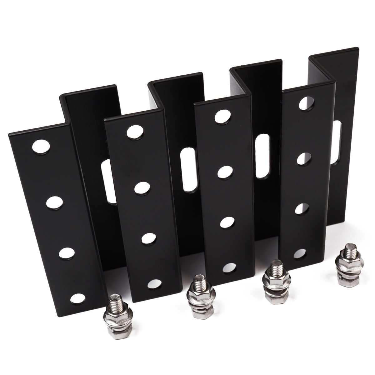 WATTSTUNDE® 100 mm Aluminium Z-Winkel HSZ100 schwarz Halterung