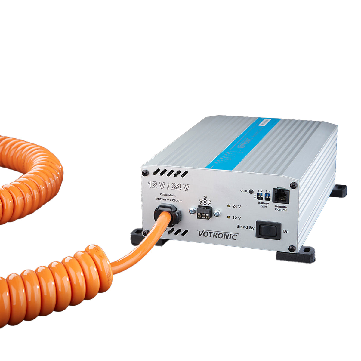 Votronic Automatic Charger VAC 1224 -16 Station mit Spiralkabel  5m - 0524