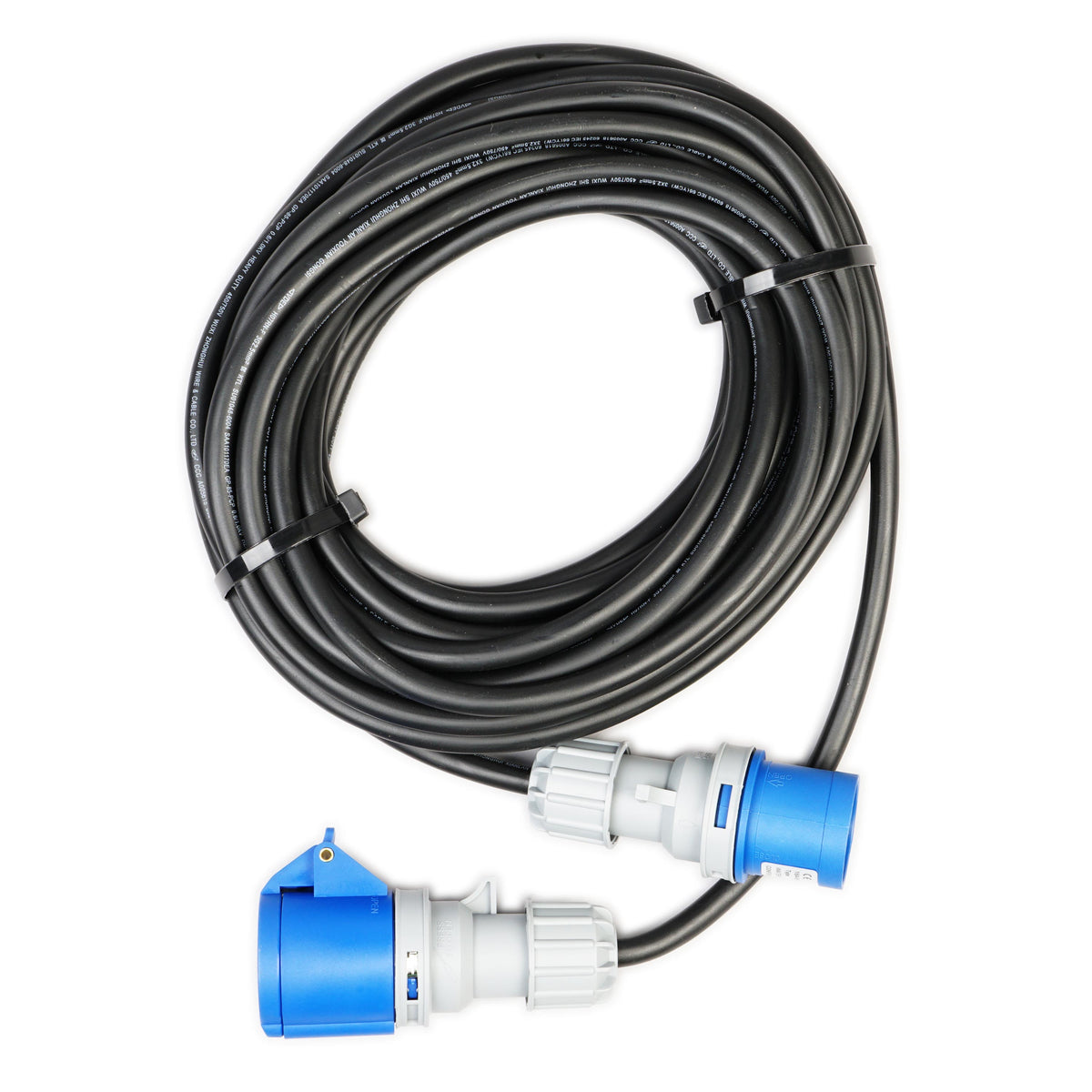 WATTSTUNDE® Extension Cable (3x) 2.5 mm² CEE/CEE 15 m Black