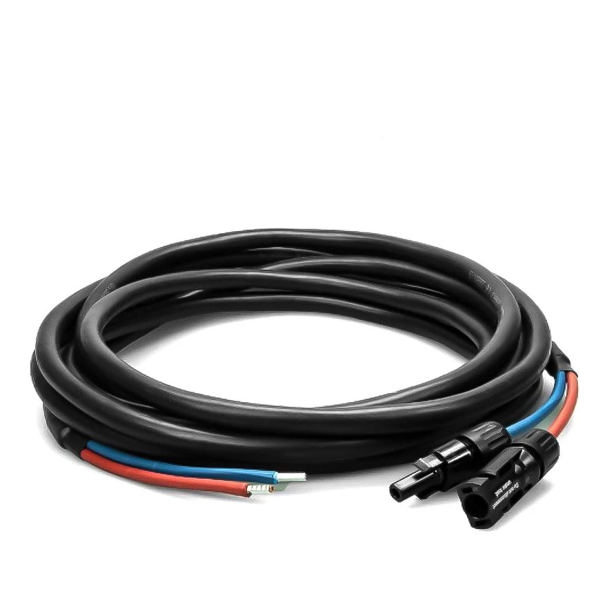 WATTSTUNDE® Connection Cable (2x)6 mm² Type-MC4/Wire End Ferrule 5 m black