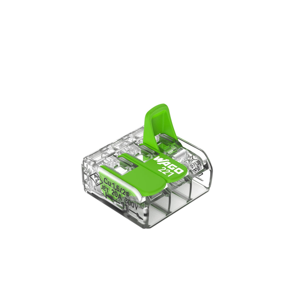 Wago Verbindungsklemme Green Range flexibel bis 4mm² - 221-423 | 50er Pack