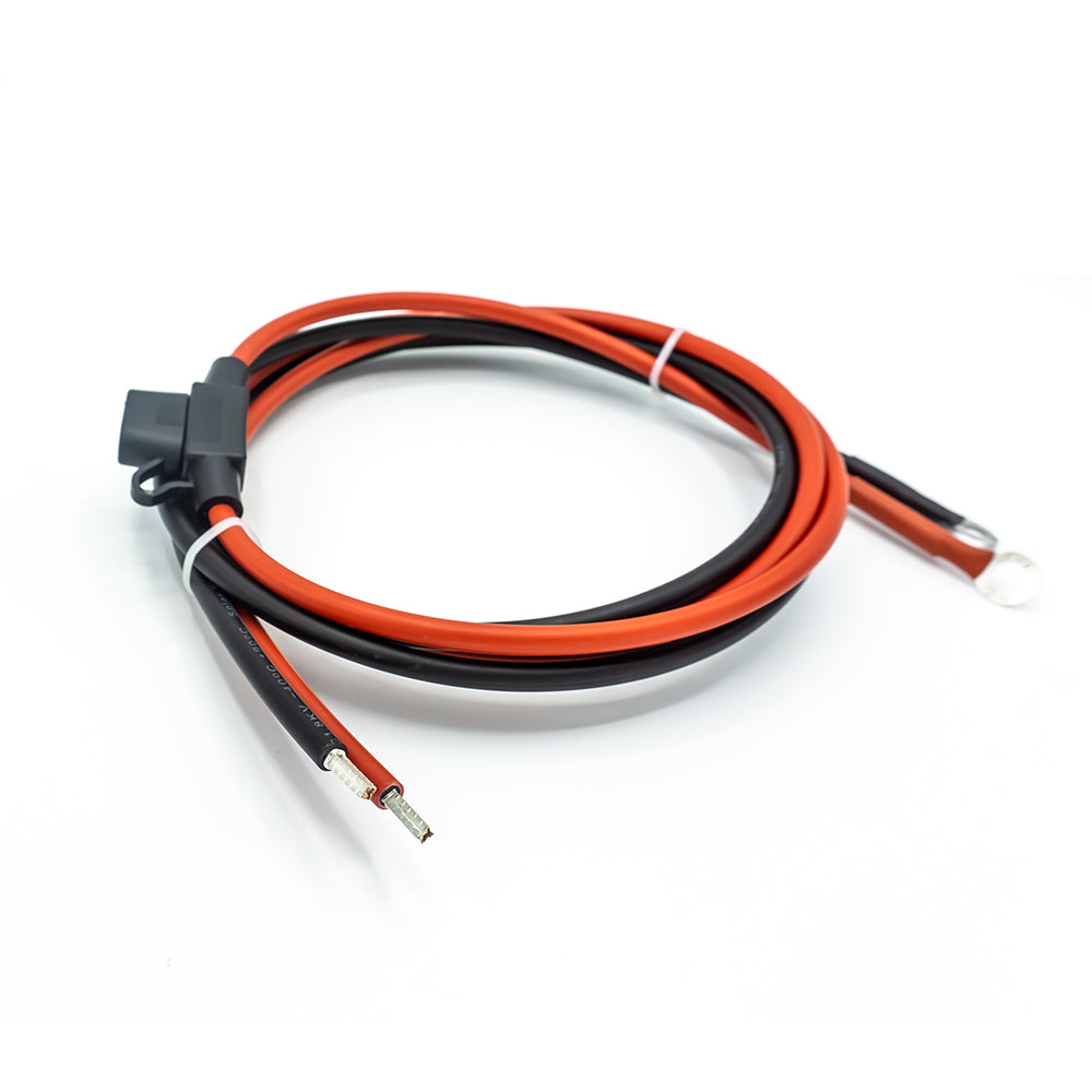 WATTSTUNDE® Sicherungskabel (mit Sicherung 30 A) 2 x 6 mm² M8/Aderendhülse 1,5 m rot/schwarz