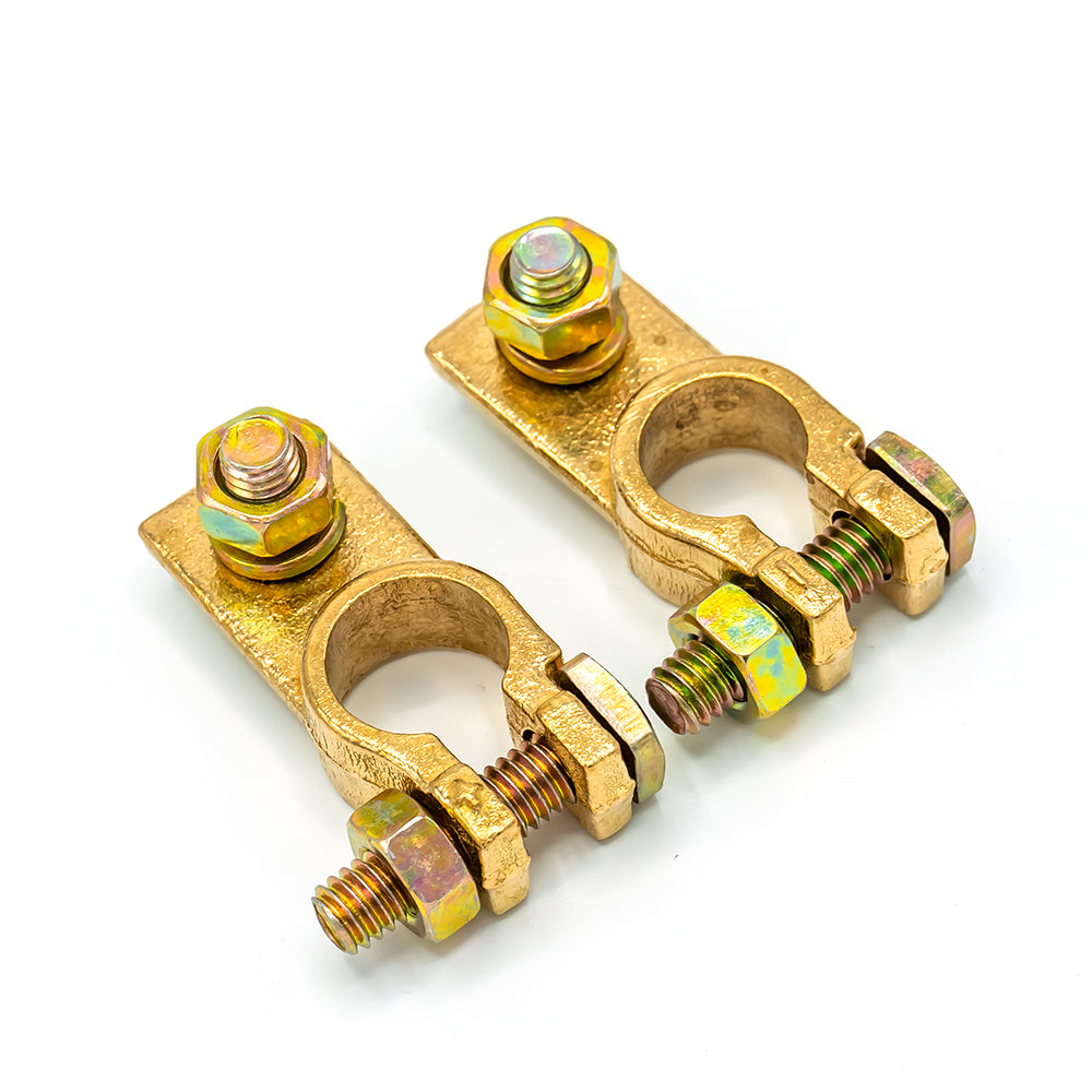 WATTSTUNDE® Battery terminal clamps BAKA positive pole negative pole 1x pair