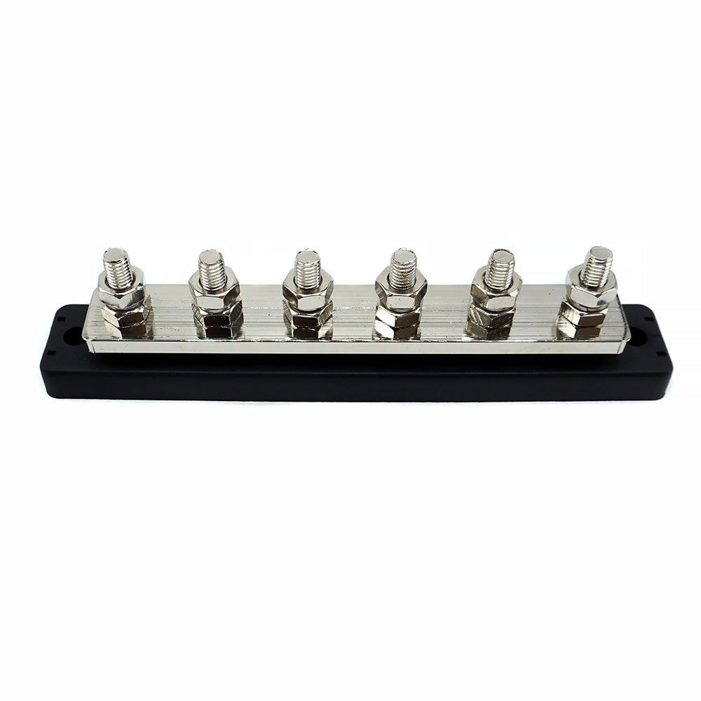 WATTSTUNDE® Busbar 6xM8 450 A / 70 V schwarz