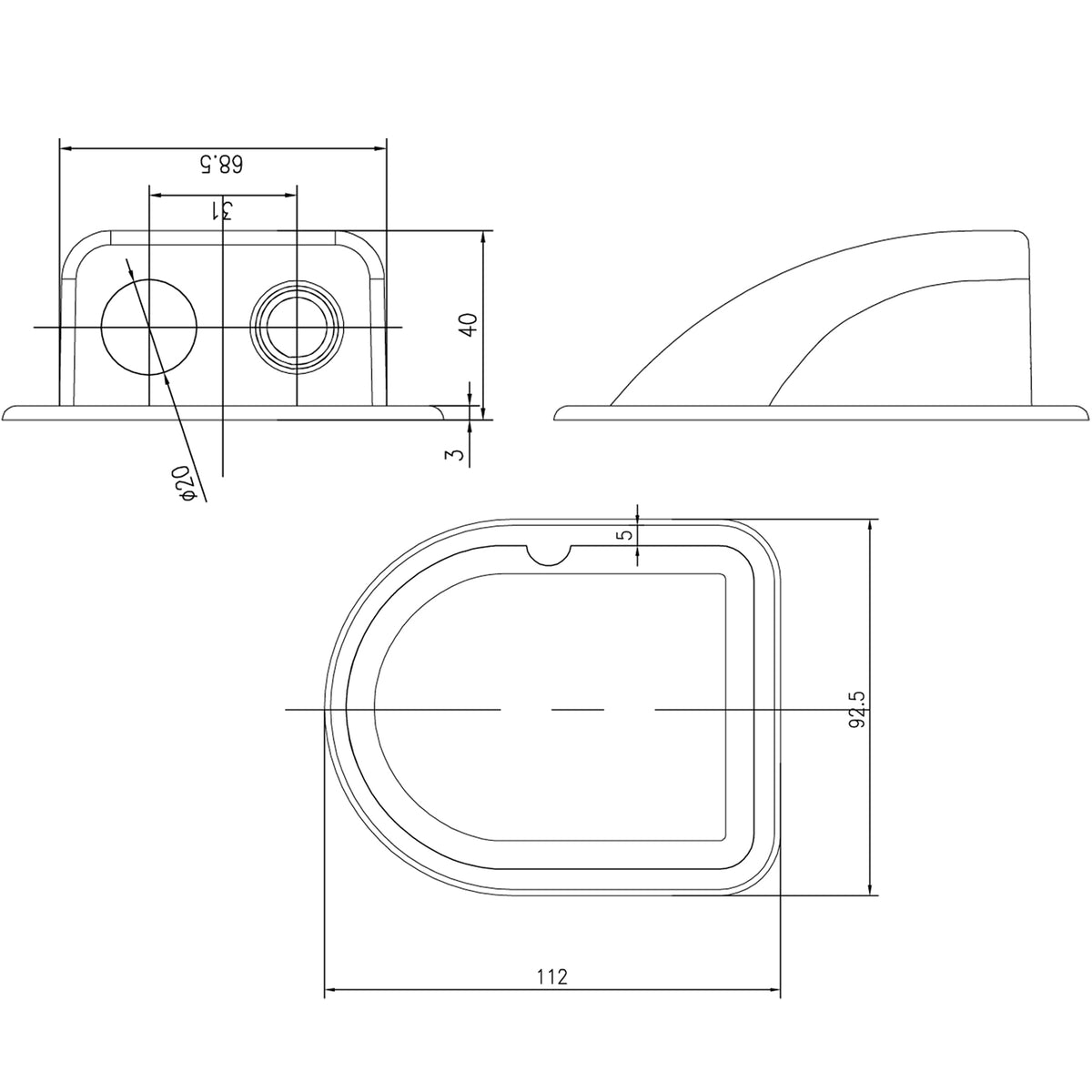 WATTSTUNDE® Dachdurchführung DX2/W ASA weiss