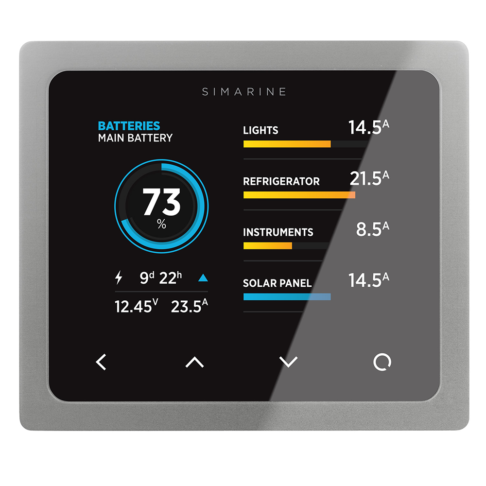 Simarine PICO Batteriemonitor - ohne Rahmen silber
