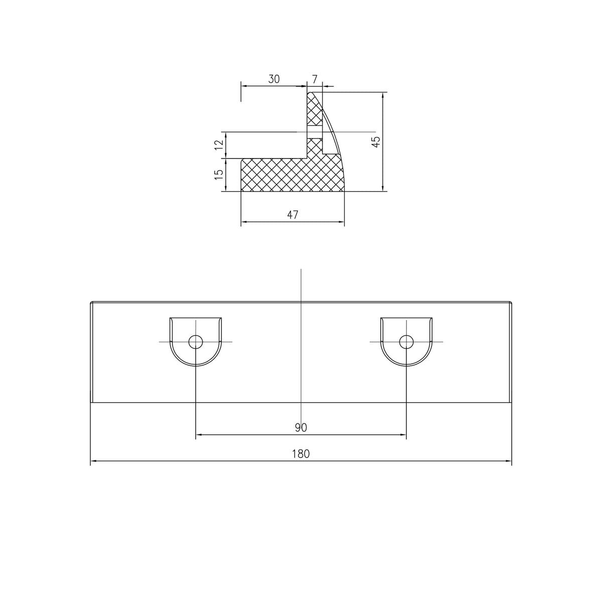 WATTSTUNDE® MOUNT Solarmodul Halterung short weiß