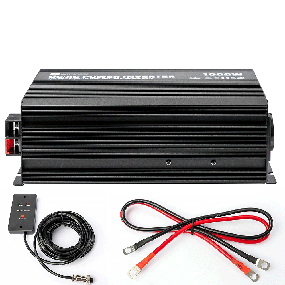 WATTSTUNDE® 1000W / 2000W 24V sine wave voltage converter WS24/1000SI